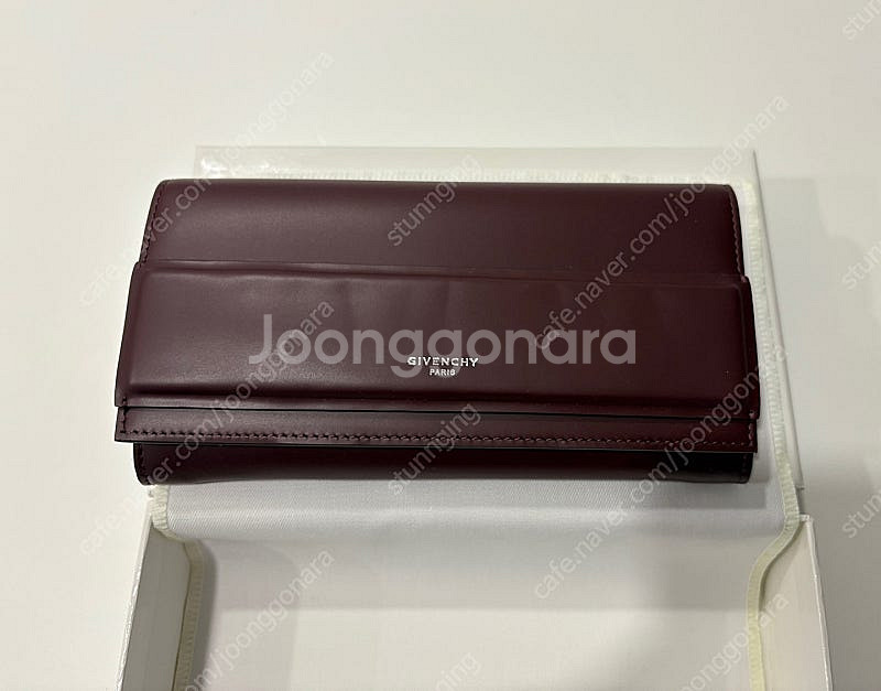 (정품 새제품) 지방시 호라이즌 장지갑 버건디--0