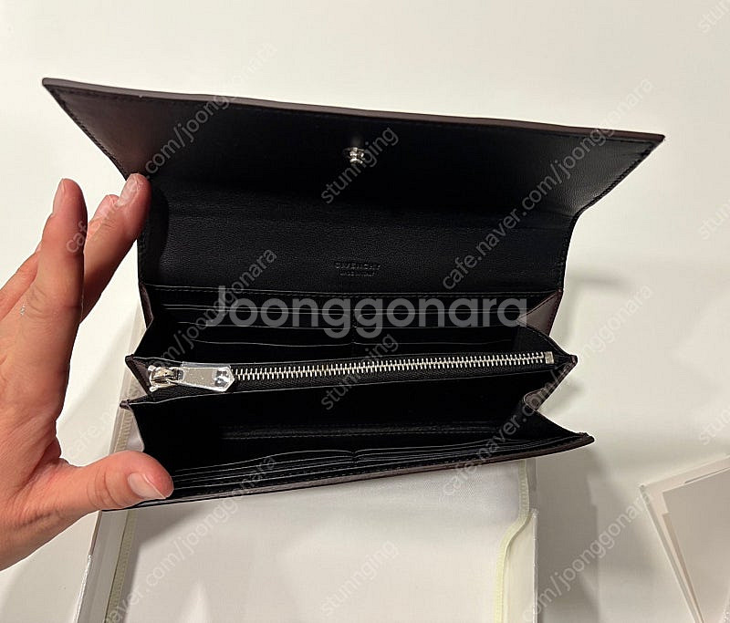 (정품 새제품) 지방시 호라이즌 장지갑 버건디--9