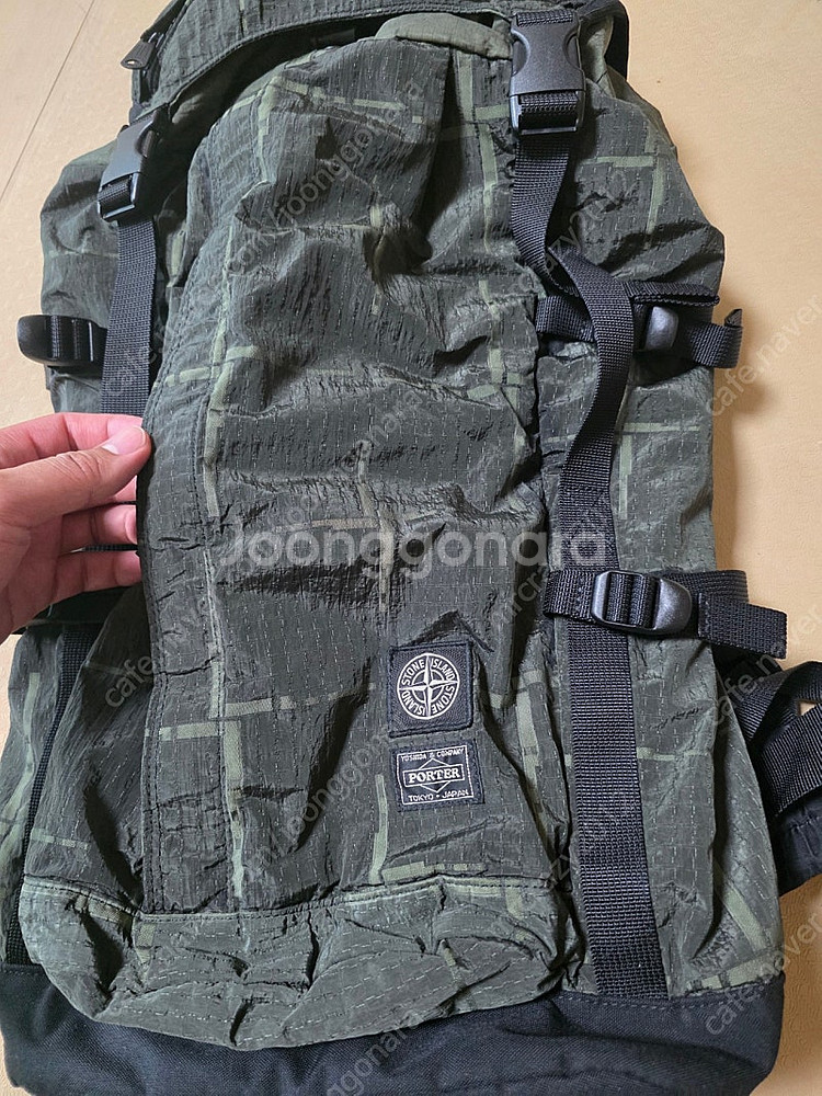 요시다포터 스톤아일랜드 나일론메탈 밀리터리 백팩--1