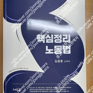 2025 김광훈 핵심정리 노동법(공인노무사,공무원 고용노동직)