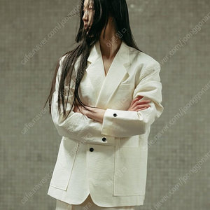 런던플랏 린넨 코튼 오바핏자켓