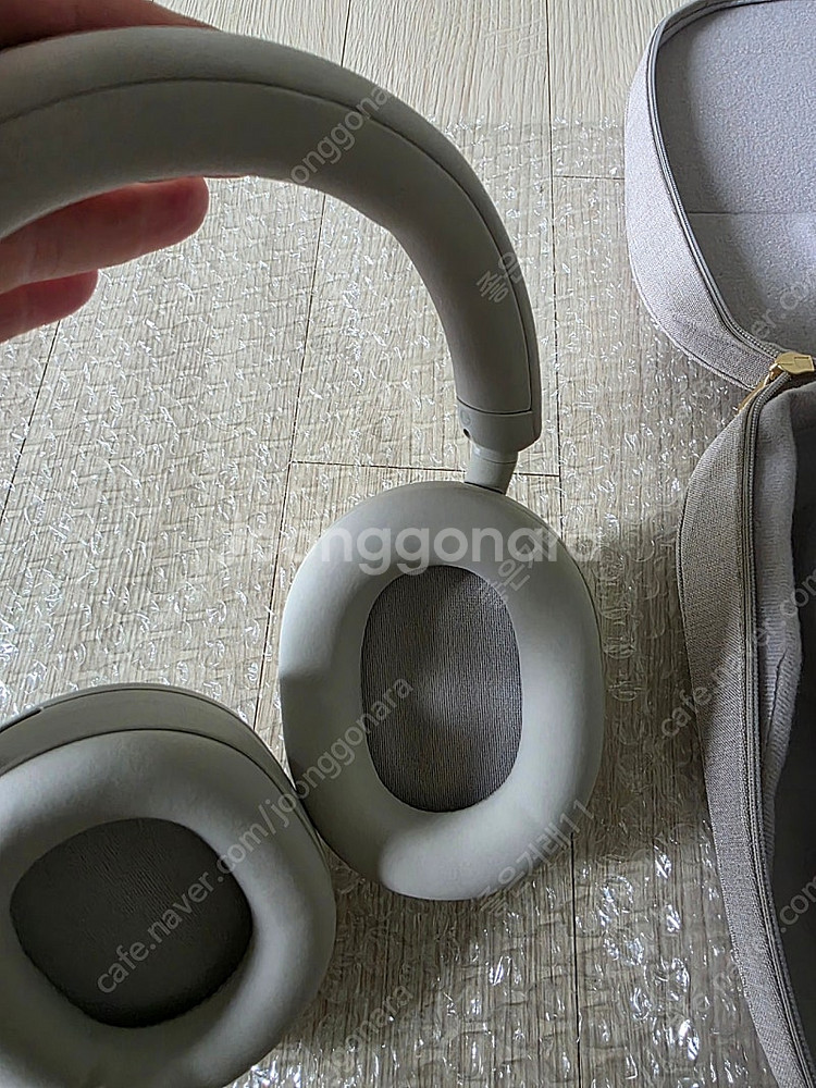 소니 WH-1000XM5 헤드폰 실버+보호커버--1
