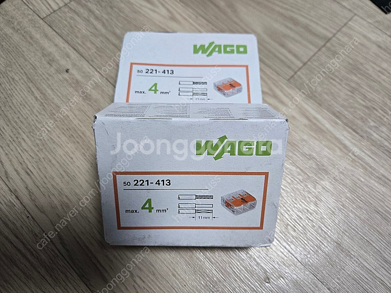 와고커넥터 221-413 2박스(총 100ea) 팝니다--0