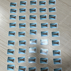 금동대탑 2,000원 우표 50장, 해오라기 20원 우표 50장 일괄 처분합니다.