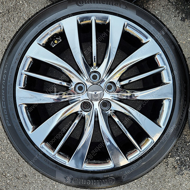 [판매] 제네시스 DH G80 19인치 블랙크롬 순정휠 타이어 세트 판매 합니다 245 40 19 275 35 19--3