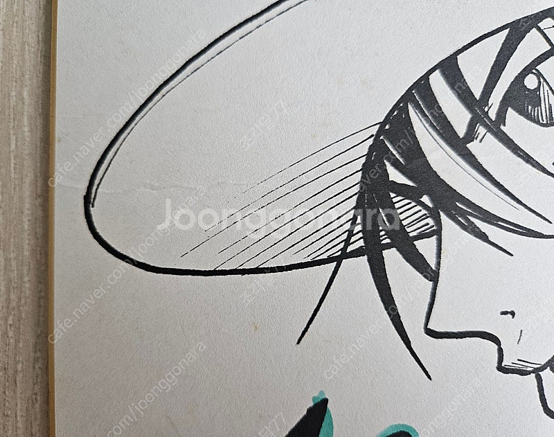테니스의 왕자 작가 코노미 타케시 친필사인 싸인 색지--3