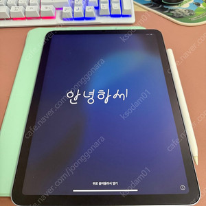 아이패드 에어4 256기가 블루 와이파이+애플펜슬2