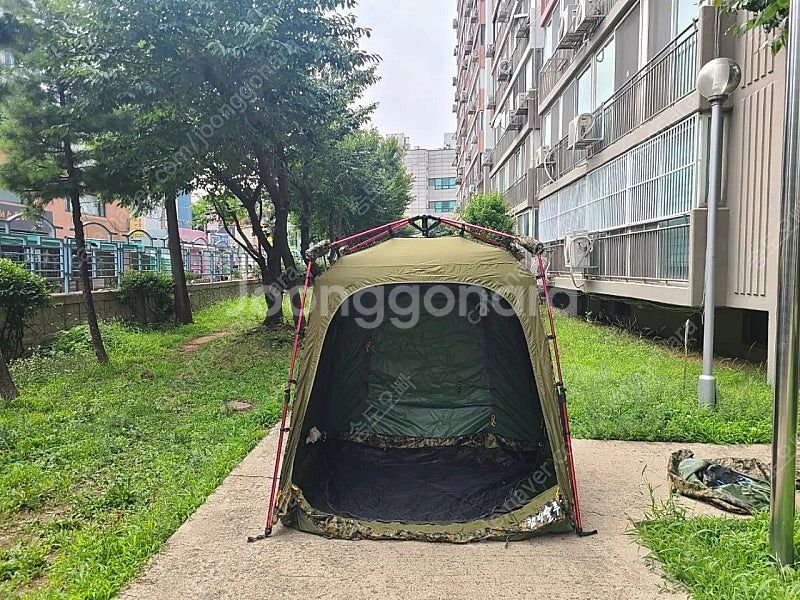 캠핑솔루션 낚시텐트 2000X1500 면텐트 미개봉 새...--4