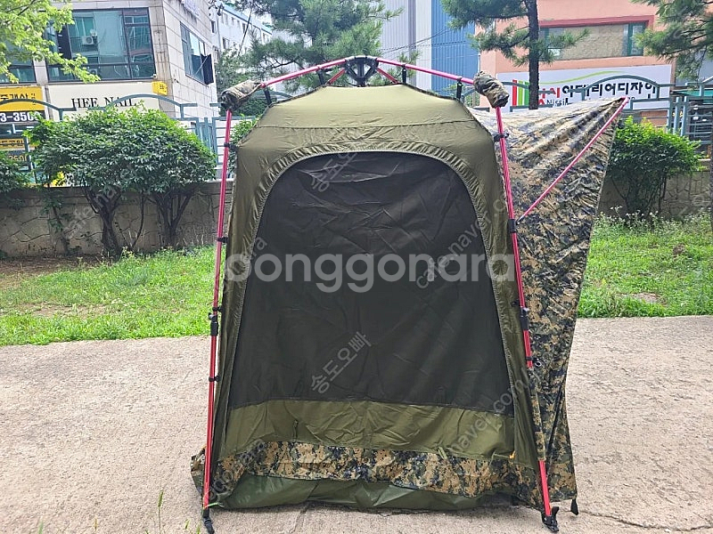 캠핑솔루션 낚시텐트 2000X1500 면텐트 미개봉 새...--5