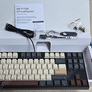 한성컴퓨터 GK777SE OfficeMaster 저소음 윤활 기계식 키보드 (토독 넌클릭, 35g)