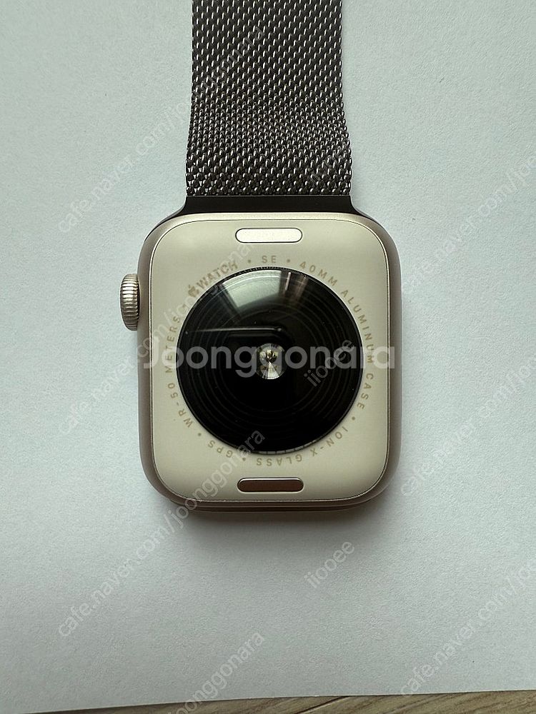 애플워치 SE2 GPS 40mm 스타라이트 + 내추럴 ...--2