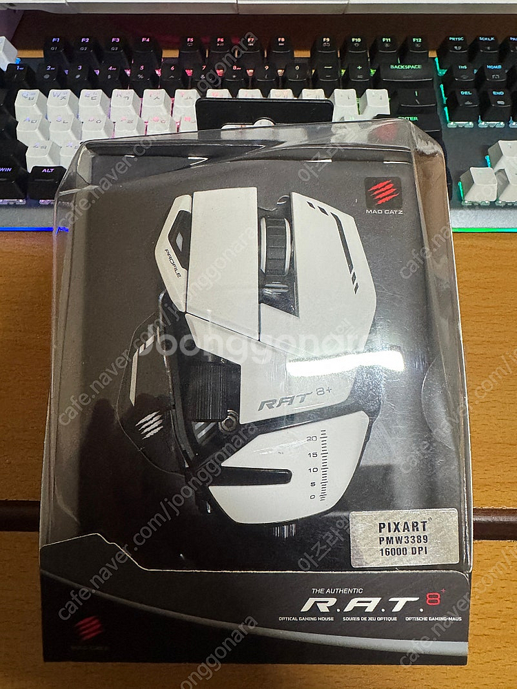 MadCatz R.A.T 8 Plus (화이트) 마우스...--0
