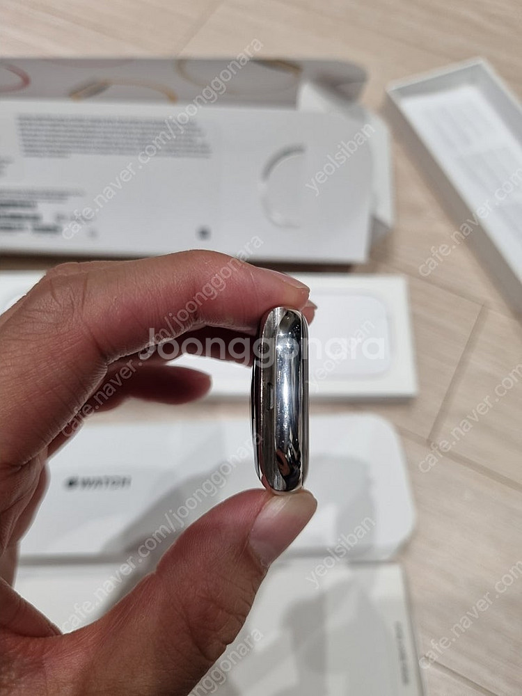 애플워치8 실버 스테인리스 45mm--5