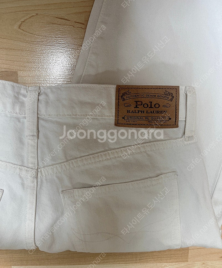 (정품)폴로 랄프로렌 여성 데님 바지 화이트청바지 팬츠...--6