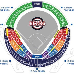 7월2일 두산 삼성 1루네이비 4연석판매