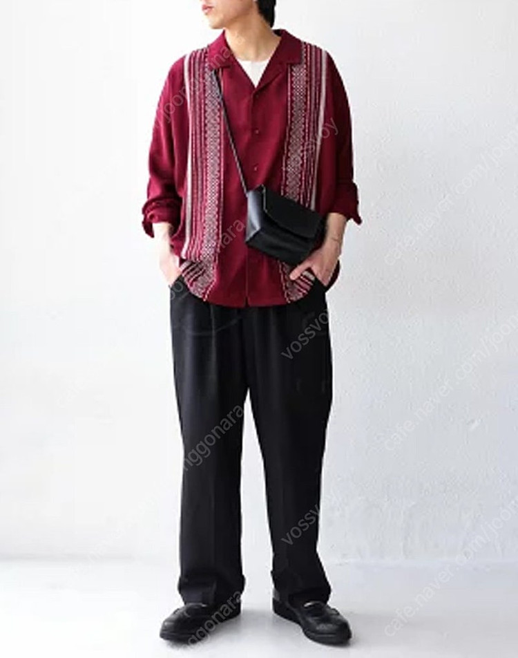 Antiqua JPN 앤티콰 Artichoke BES 자수 셔츠F~105 아티초크 어플리케 쿠바셔츠 구아야바레 과야... 이미지