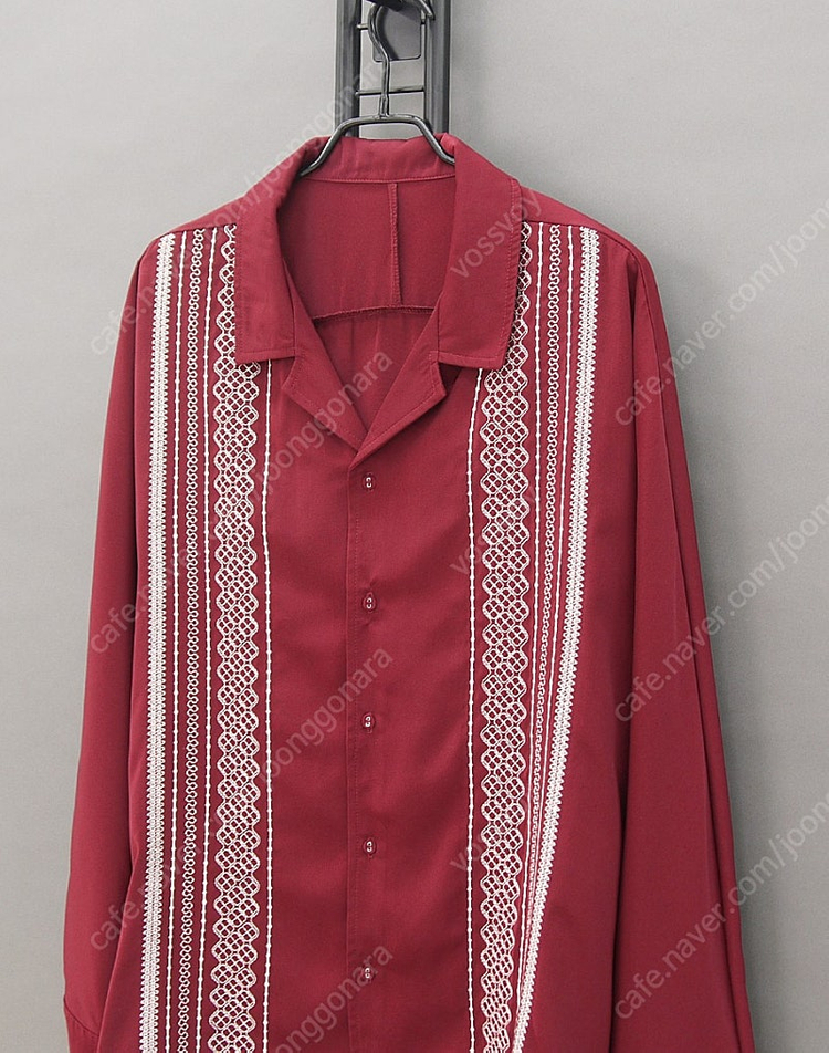 Antiqua JPN 앤티콰 Artichoke BES 자수 셔츠F~105 아티초크 어플리케 쿠바셔츠 구아야바레 과야... 이미지