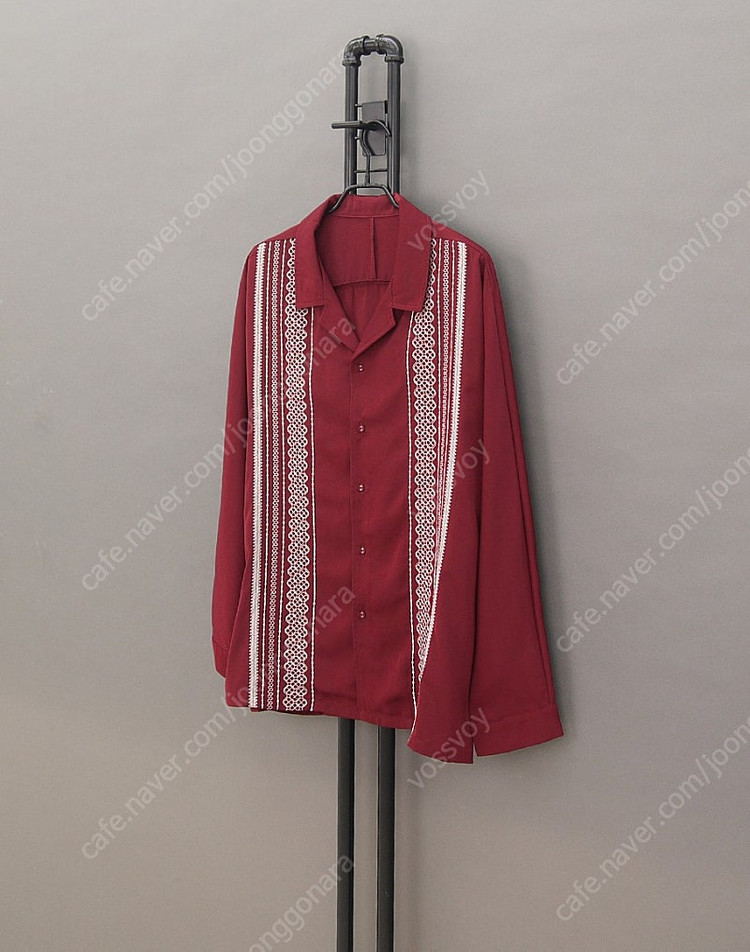 Antiqua JPN 앤티콰 Artichoke BES 자수 셔츠F~105 아티초크 어플리케 쿠바셔츠 구아야바레 과야... 이미지