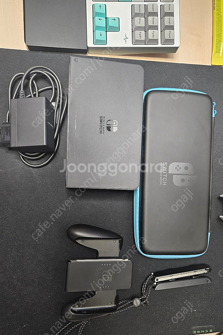 닌텐도 스위치 oled 네온 풀세트 팝니다--3