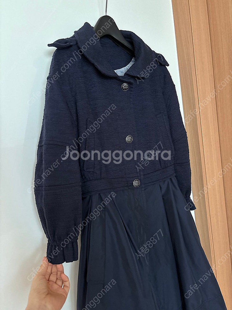 오즈세컨 바스락 원피스 트위드 자켓 코트 올드머니룩 하...--3
