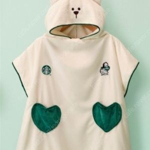 (정가)스타벅스 베베드피노 비치 타월 판초