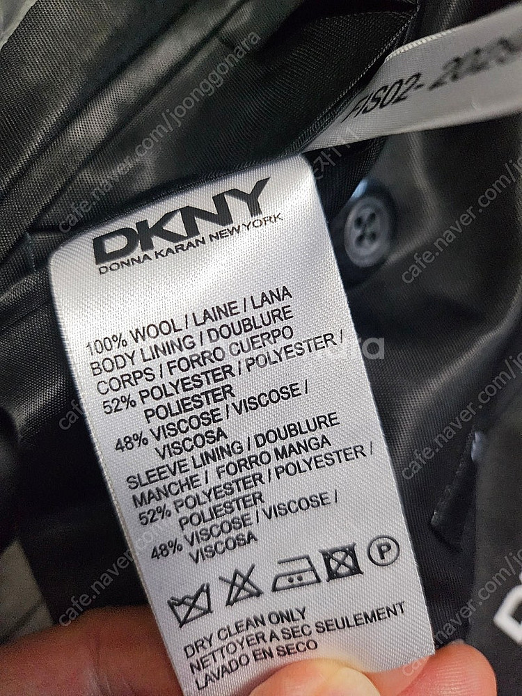 DKNY남성슬림핏 정장세트 진그레이색상 상의42R,하의...--7