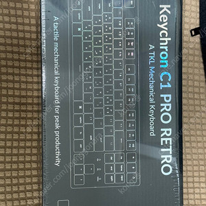 미사용입니다 키크론 C1 Pro 레트로 키보드