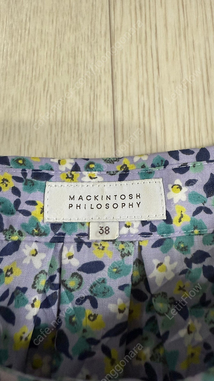MACKINTOSH PHILOSOPHY 맥킨토시 필로소피 프린트 블라우스 상의 탑 이미지