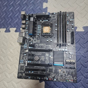cpu+보드+램 인텔 2500 보드+기가바이드 p67
