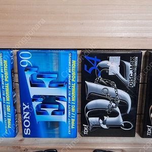 소니 SONY 90분 2개, TDK 54분 2개 카세트 공테이프 새제품 4개 일괄