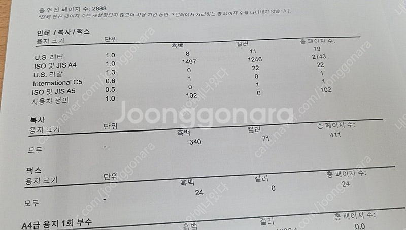 hp 오피스젯프로 8710 무한잉크젯 복합기 3천장미만...--7