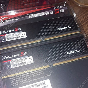 지스킬 립죠스 S5 메모리 DDR5 6000MHz 32GB (2x16GB) CL36 G.Skill RipJaws S5 (Intel XMP)