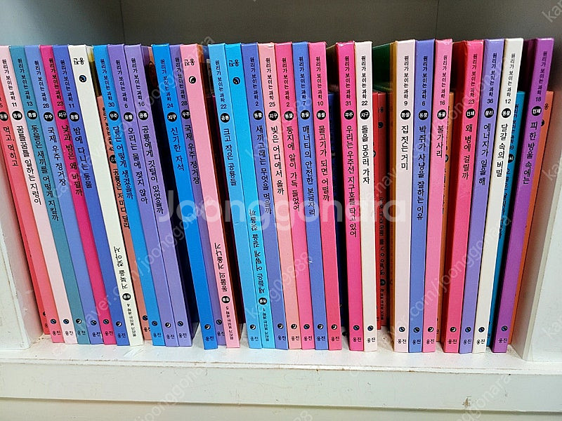 웅진 원리가 보이는 과학 전집 판매합니다.--0