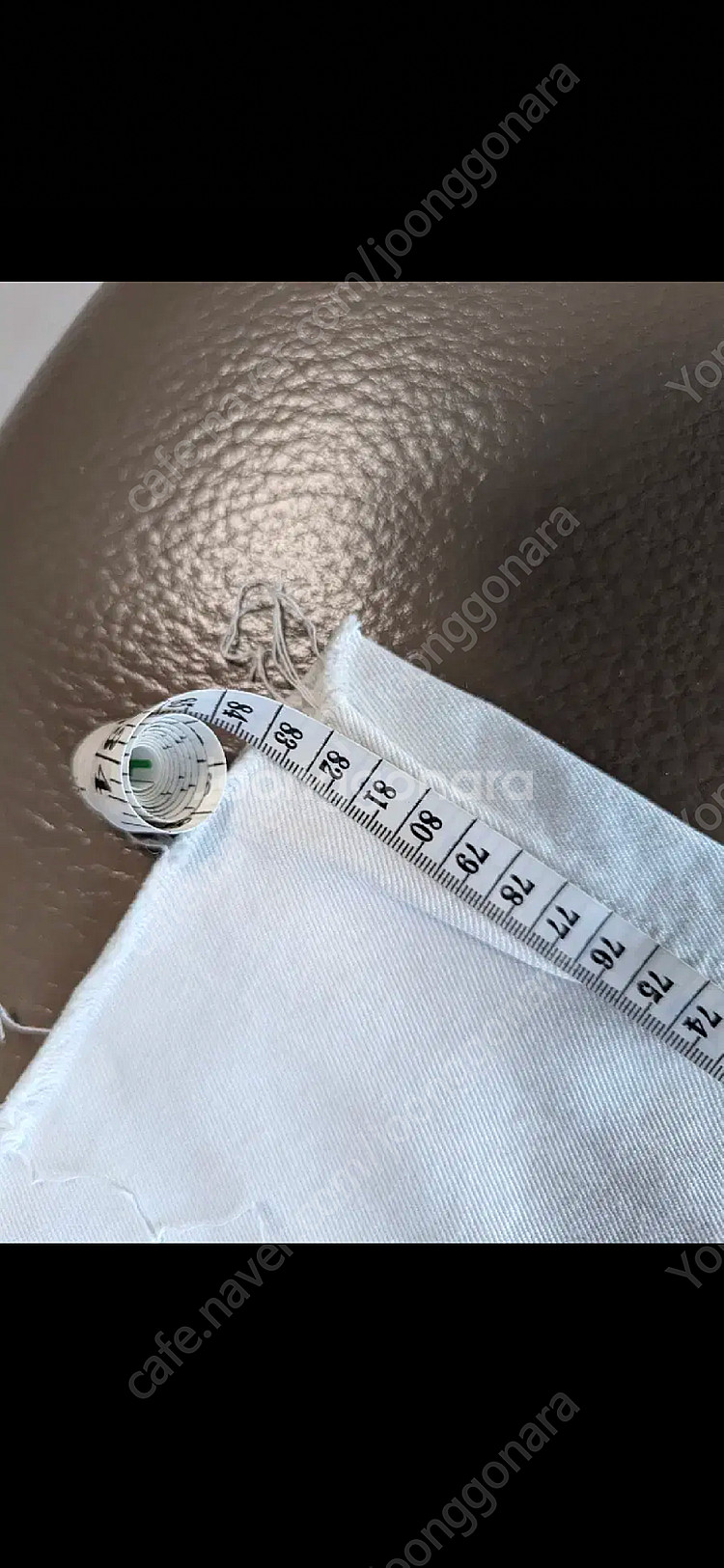 이로 IRO 정품 화이트 디스트로이드 데님--7