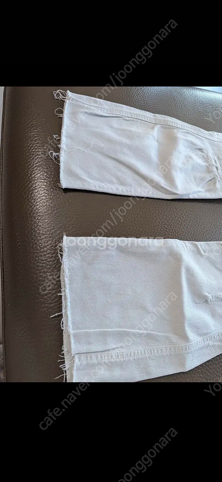 이로 IRO 정품 화이트 디스트로이드 데님--8