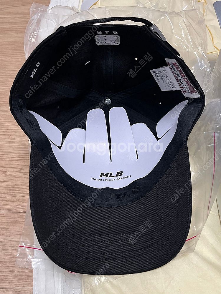 MLB 엠엘비 남녀공용 볼캡 모자 블랙 새상품 선물 가...--2