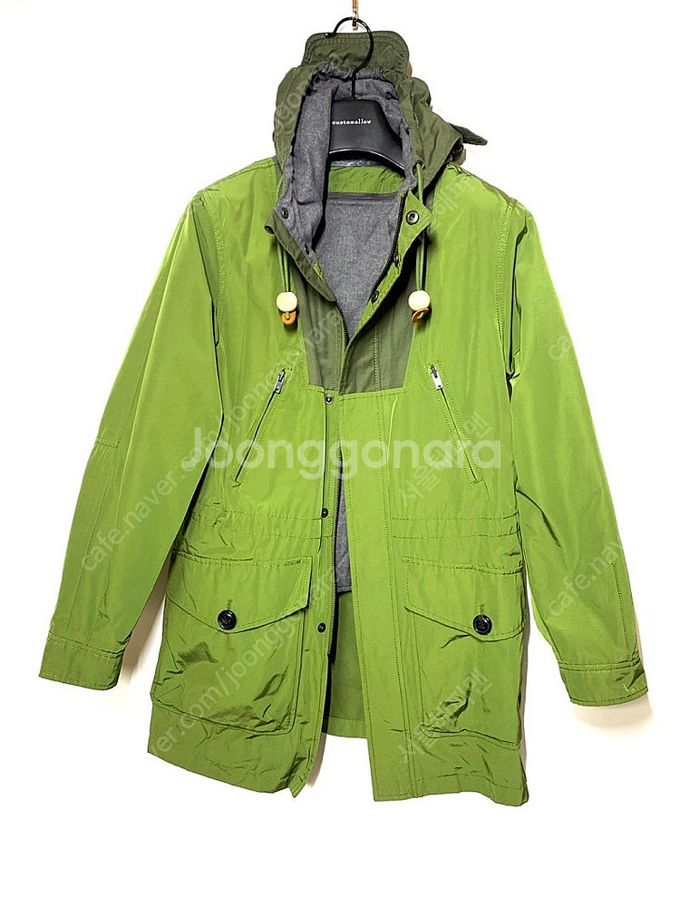 커스텀멜로우 (카키/그린) 봄가을 후드 사파리 헌팅자켓 야상 95사이즈--0