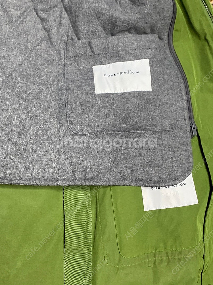 커스텀멜로우 (카키/그린) 봄가을 후드 사파리 헌팅자켓 야상 95사이즈--3