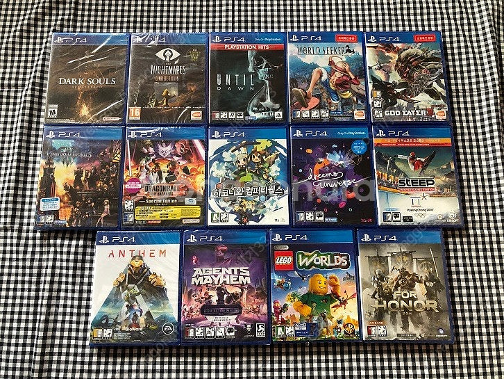 PS4 게임 14종 일괄로 14만원에 판매 합니다. (...--0