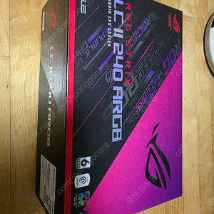 ASUS LC II 240 ARGB 2열 수냉쿨러 중고 판매합니다
