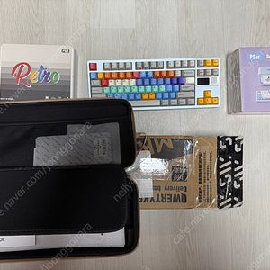 qk80mk2 아이스 블루 풀알루 커스텀 키보드