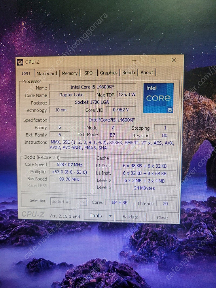 인텔 14600kf, msi b760 토마호크, ddr...--3