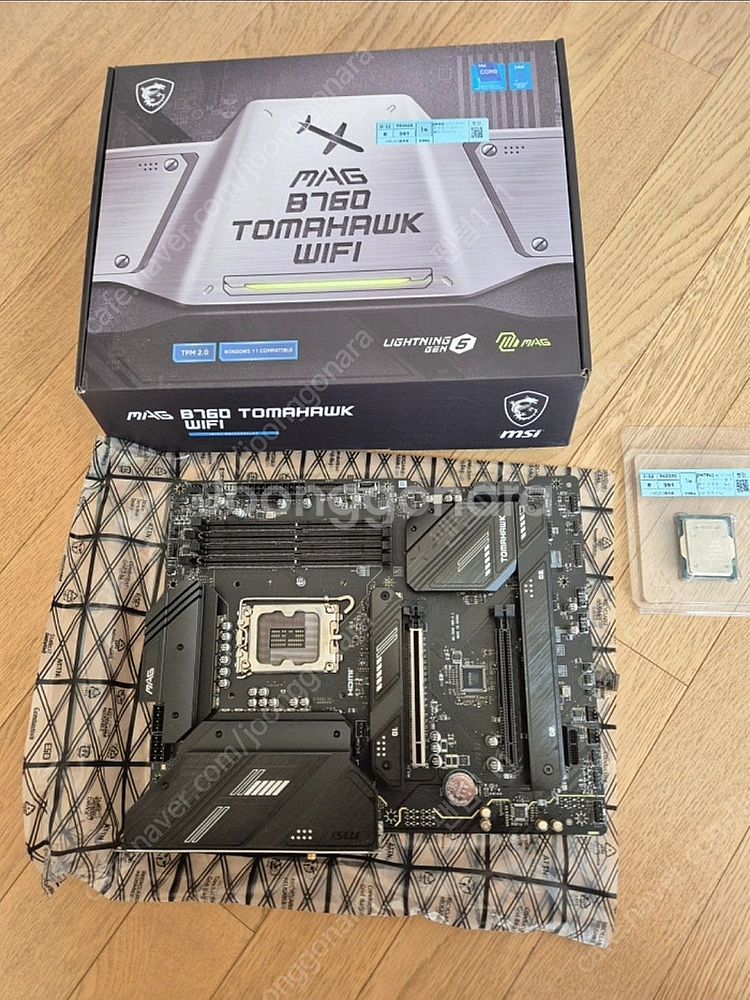 인텔 14600kf, msi b760 토마호크, ddr...--5