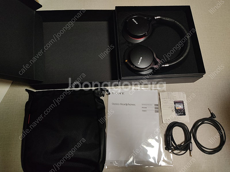 소니 SONY MDR-1A 헤드폰 풀박셋--1