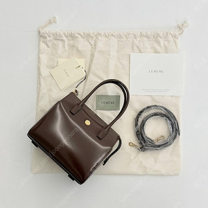 (새상품) 르메메 삭 쁘띠 미뇽 모카 가방 Sac Petit Mignon Mocha
