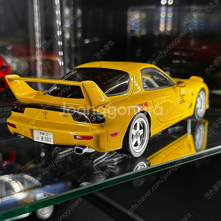 1:18 오토아트 마쯔다 RX-7 FD 이니셜디 옐로우...--2