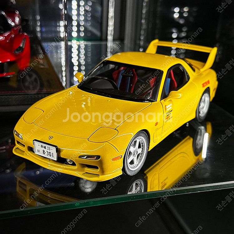 1:18 오토아트 마쯔다 RX-7 FD 이니셜디 옐로우...--3