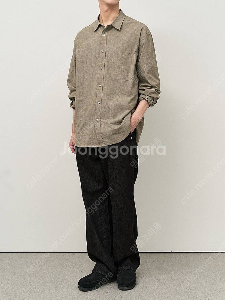러프사이드 24FW 프라이머리 셔츠 베이지 멀티 체크 ...--0
