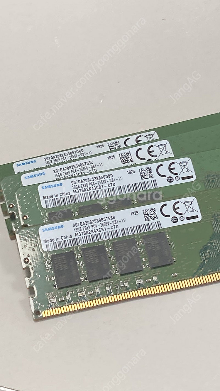 삼성 DDR4 2666V 16GB 램 4개--0