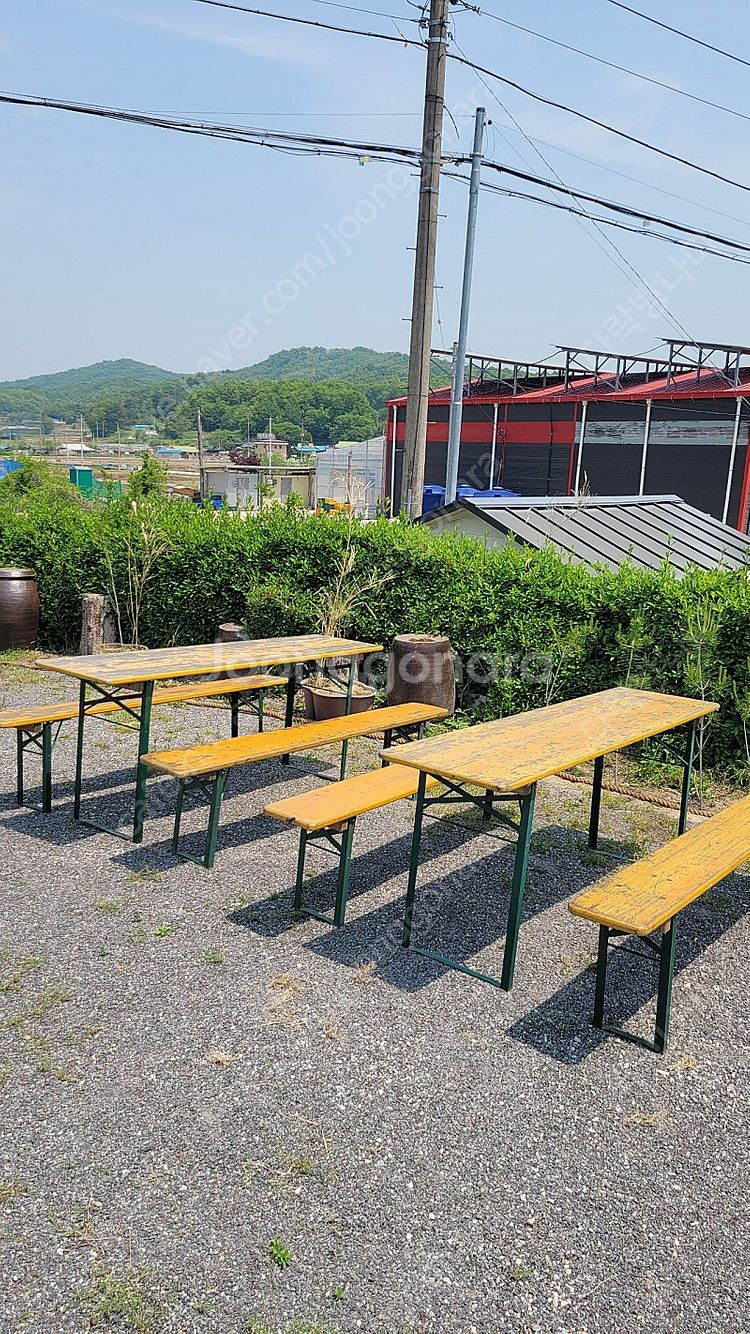 USA 오리지날 빈티지 야외테이블/ 카페 테이블/접이식...--0